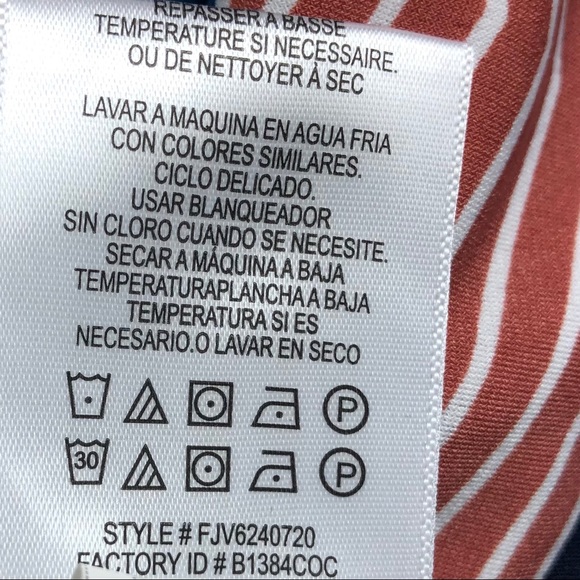 BCBGMaxAzria Digital Wave Chevron Striped Shift Jersey Dress Size S - Picture 7 of 8